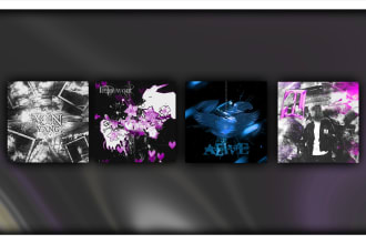design unique music album cover art