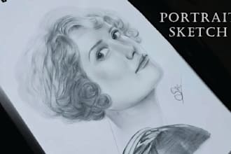 draw realistic pencil portraits, sketch from photos