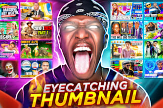 design clickbait high quality gaming youtube thumbnail
