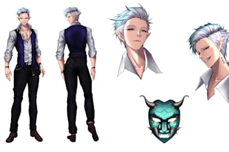 draw live2d model anime in 12k resolution