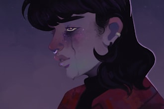 create a digital,colorful portrait for you