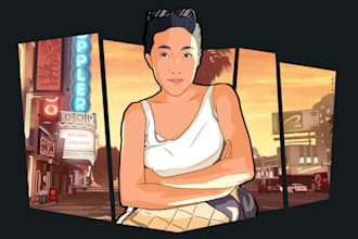 make your gta sa style cartoon in 24 hours