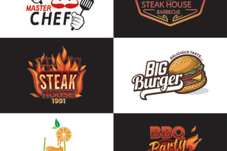 do BBQ,food,catering, juice bar, restaurant, food truck logo