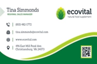 design business card and fast typing
