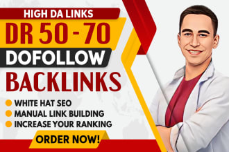 create white hat contextual high DR SEO dofollow backlinks