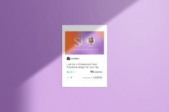 design a professional fiverr gig image, or youtube thumbnail