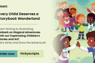 write and illustrate children storybooks, and cover design