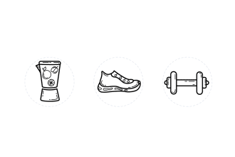 create vector icons set