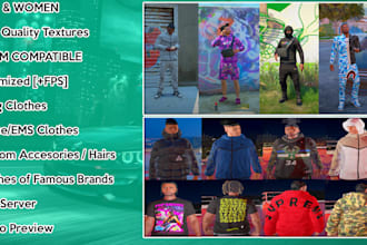 make custom special fivem clothes pack for your fivem server