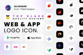 do a mobile app logo for google play and apple store