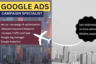setup and manage your google ads,PPC ,advertising campaign