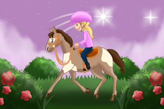 create beautiful illustrations in my style for children book