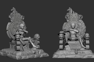 3d character modeling, product design, stl, obj files