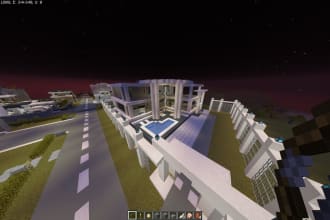 build modern minecraft houses or minecraft buildings