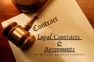 draft contracts, agreements and legal letters