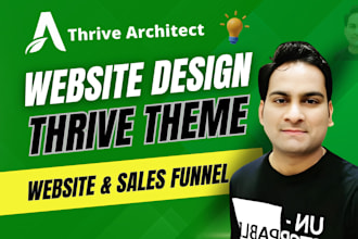 create a website with thrive architect, thrive theme