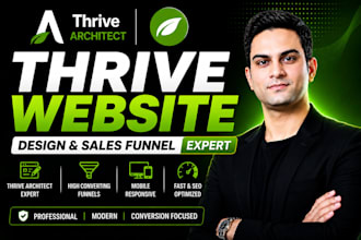 create a website with thrive architect, thrive theme