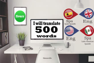 translate your texts from english to spanish and vice versa