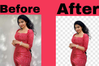 do 100 photo background remove and image resize and crop