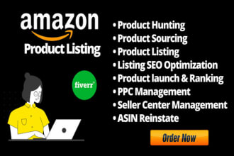 write amazon listing product description, SEO amazon listing, and asin reinstate