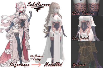 3d model any object or clothing for your vrchat avatar