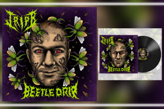 draw hip hop rap music artwork for spotify, instagram