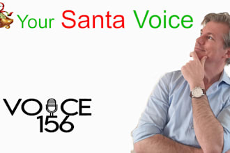 be your jolly christmas  santa voice over