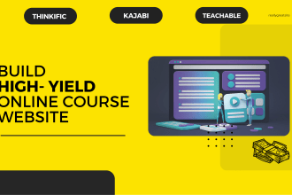 build sales boosting online course website with teachable , thinkific and kajabi