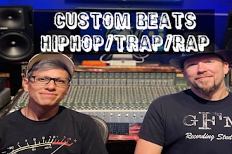 produce a high quality custom beat tailored to your vocals