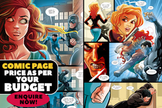create ultra dynamic comic pages, books and graphic novels