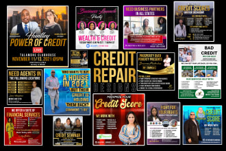 design credit repair flyer, instagram flyer design