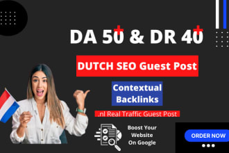 deliver high authority dutch guest posts white hat SEO dofollow backlinks
