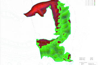 calculate bulk earthwork cut and fill volume using autocad civil 3d