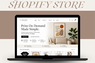 create a gelato print on demand shopify store
