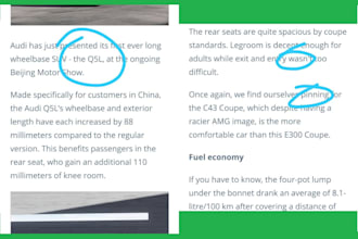 proofread articles or content