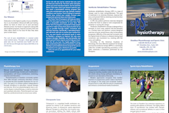 design a print ready 3 fold brochure