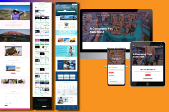 develop and design a beautiful modern wordpress website