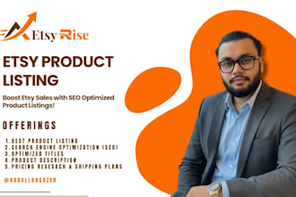do etsy product listing with copywriting