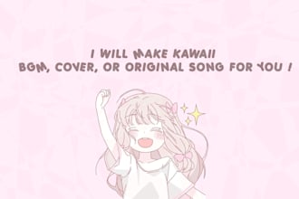 make kawaii bgm, cover, original or remix song for you