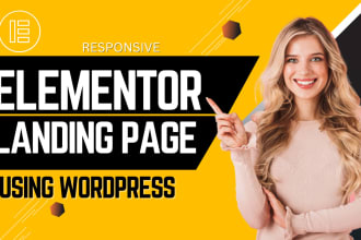 create responsive wordpress landing page design squeeze page
