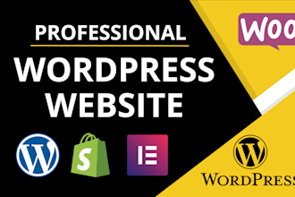 create responsive wordpress website,blog using elementor pro