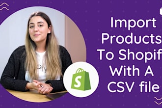 do shopify bulk products uploading services or import products, product listing