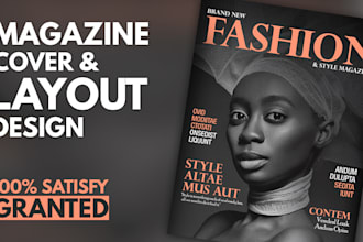 design professional magazine layout, newsletters and catalog