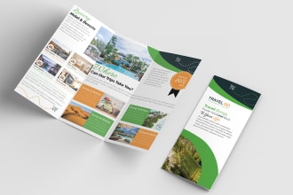 design trifold bifold brochure company profile marketing booklet, ebook design
