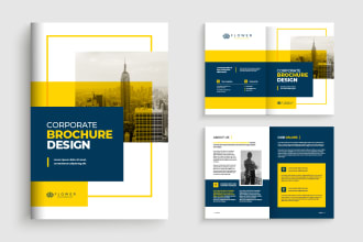 design business brochure, company profile, business proposal, and flyer