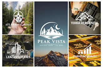 design a modern minimalist custom logo and redesign
