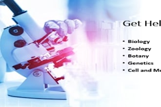 assist in biology, zoology and genetics projects