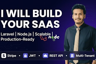 architect and build scalable saas application using laravel or nodejs