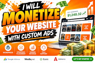 provide the best website monetization ads service to earn