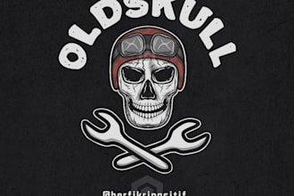make streetwear design for your t shirt clothing and skull